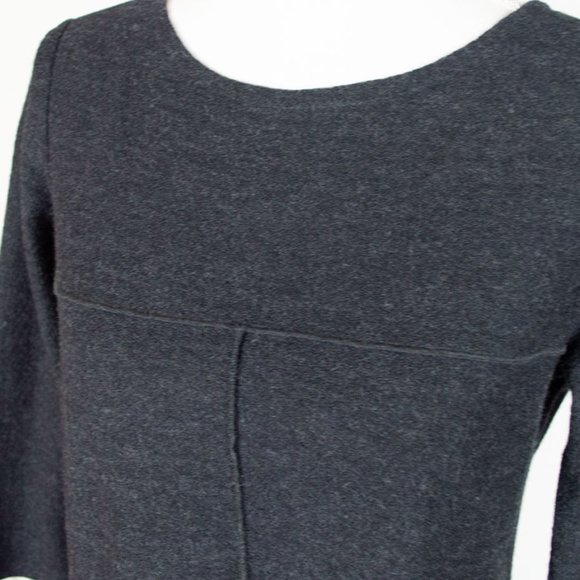 EILEEN FISHER Charcoal Grey Merona Wool Dress - Picture 6 of 9